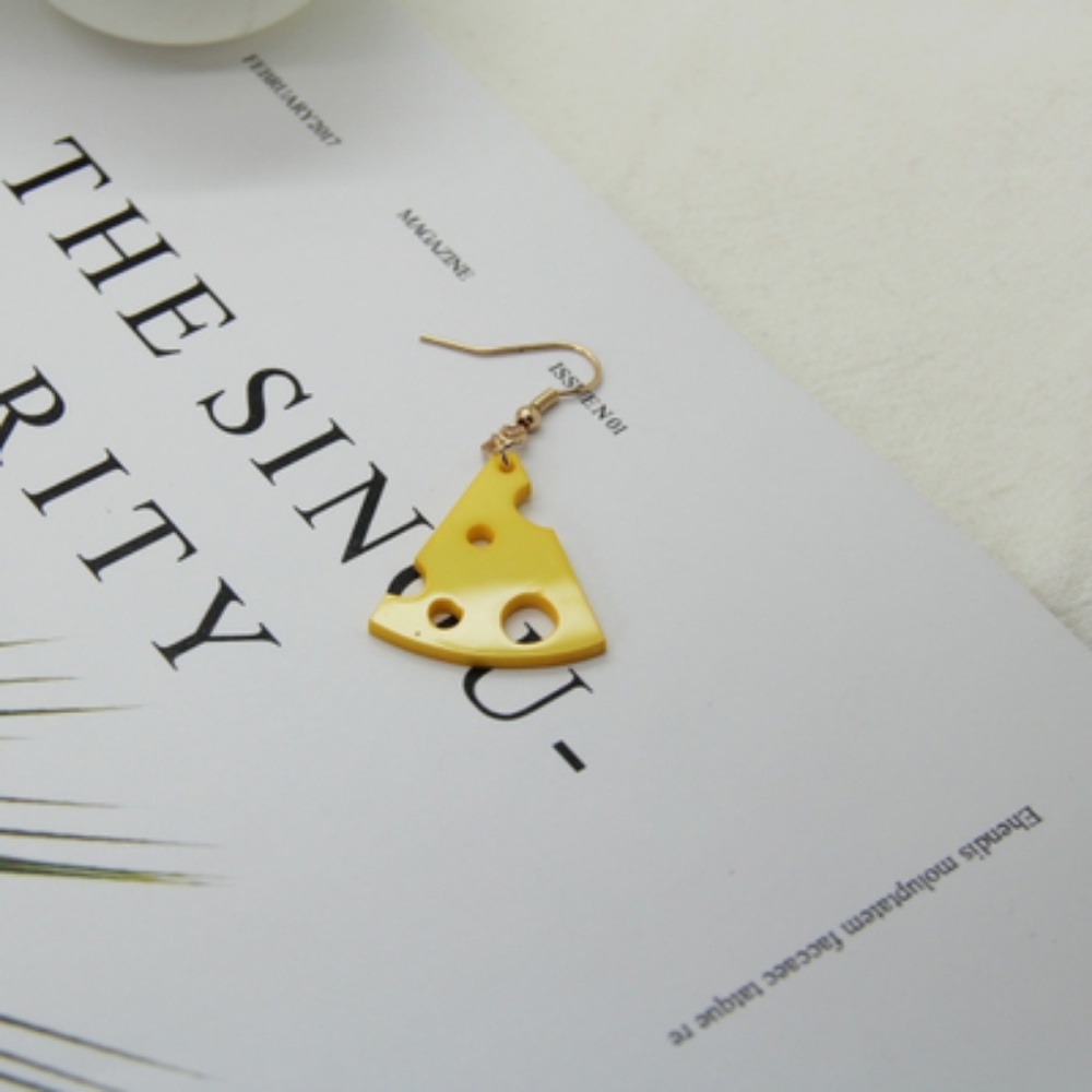 Last pair!! 🍃Handmade Cheese Drop Earrings - Picture 6 of 7